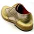 Fiesso Gold Genuine Leather Wing Tip Lace Up Shoes FI7400.